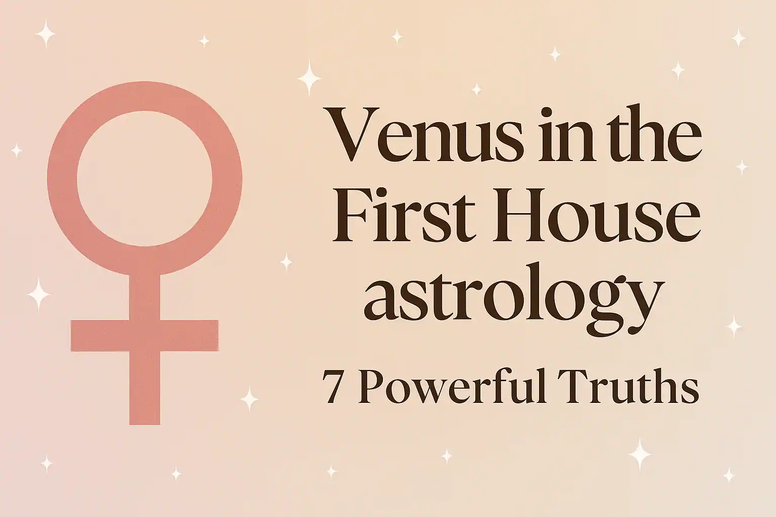 1st house venus astrology