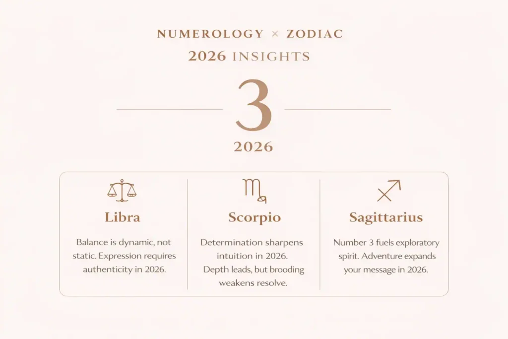 number 3 numerology 2026 predictions horoscope
