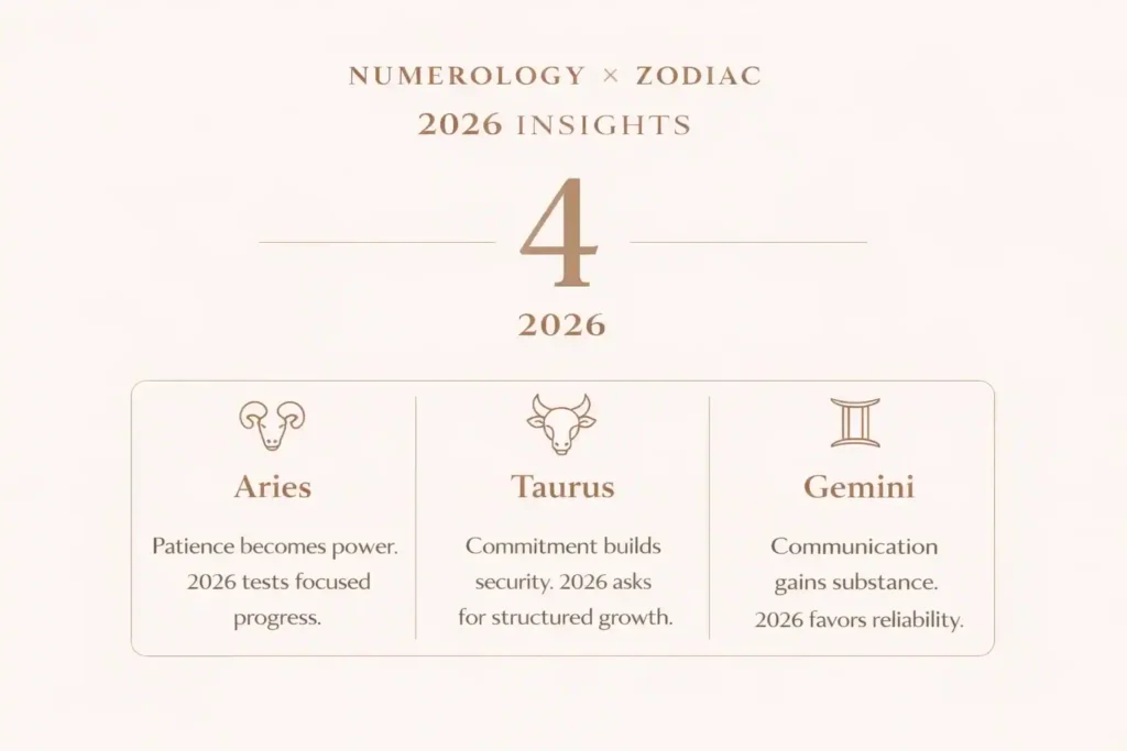 2026 numerology predictions for number 4