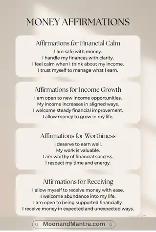 Manifest money affirmations
