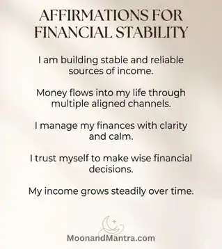 Manifest money affirmations