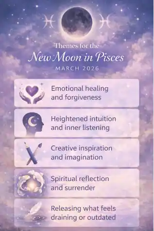 New moon in Pisces 2026