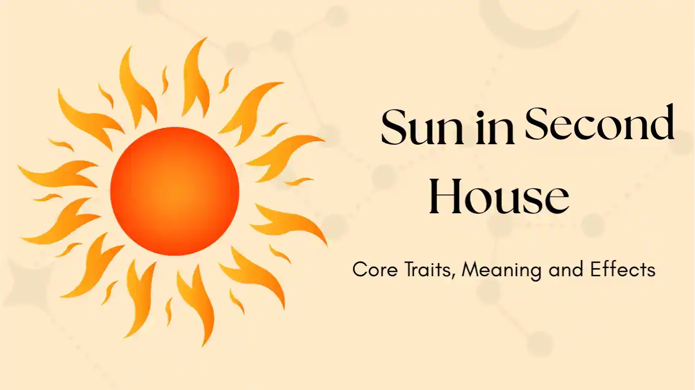 Sun in second house in astrology