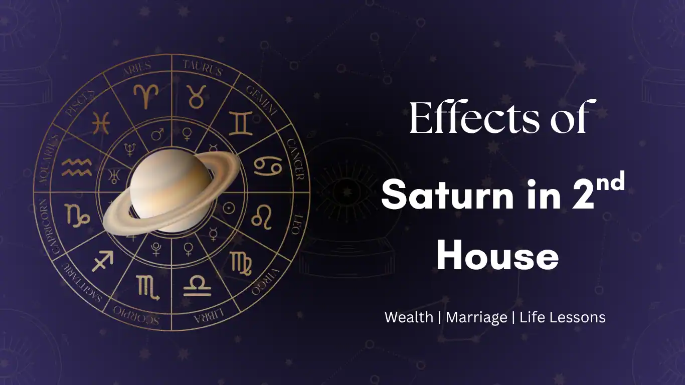 saturn in second house meaning